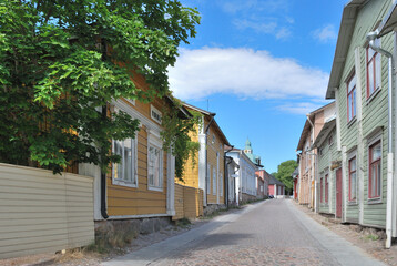 Cozy street in Porvoo