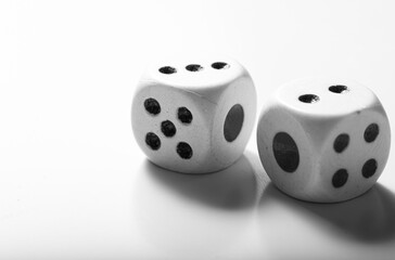 dice on white