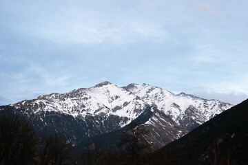 Obraz premium Wonderful mountains with snow in winter