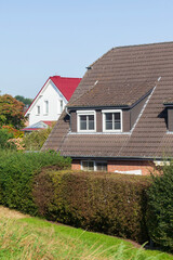 Wohnhäuser, Einfamilienhäuser im Grünen , Bremen, Deutschland