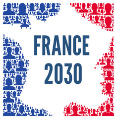 Symbole icône France 2030  - obrazy, fototapety, plakaty