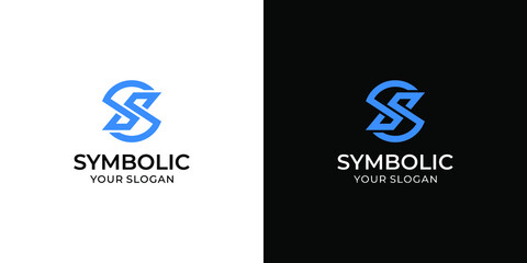 S-shaped logo symbol, perfect for your new logo