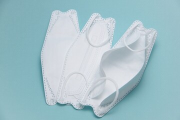 ウイルス、感染予防に白い不織布マスク