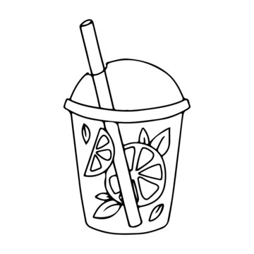 recommend clip art: Summer cocktail made from berries and fruits. A glass with a drink. Vacation accessories. Vector illustration isolated on a white background.