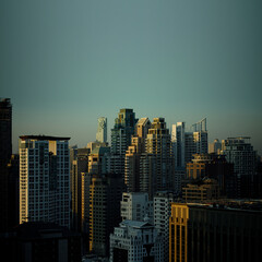 Obraz premium Bangkok Cityscape, Business district, Cityscape view, Bangkok, Thailand