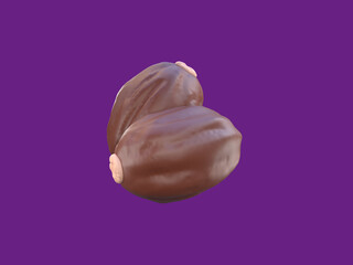 3D Rendering Ramadan Icon Dried date palm fruits