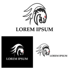 Dragon vector icon illustration logo