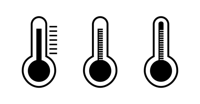 Thermometer Icons. Vector Temperature Measurement Backgrounds. Download a  Free Preview or High Quality Adobe…