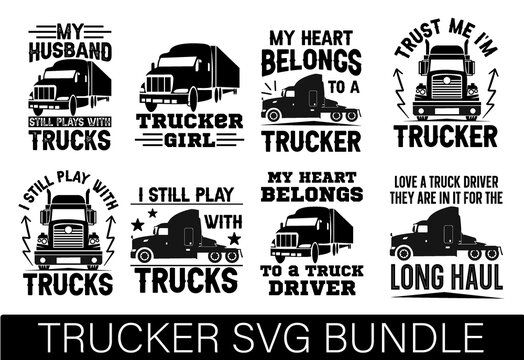 Trucker Svg Bundle Cut File