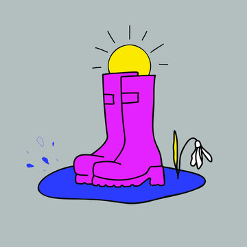 Hello spring. It's time to run through the puddles in boots