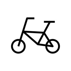 A simple bicycle icon. Vector.