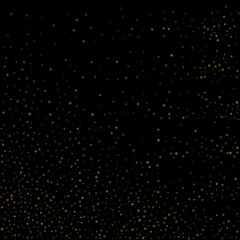 Gold Glitter Stars. Luxury Shiny Confetti.