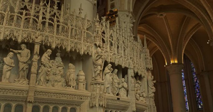 The Notre Dame cathedral, Chartres, Eure et Loir, France