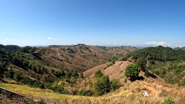 Viewpoint on the way to Ban Huai Thon, Bo Kluea District, Nan Province, Thailand
