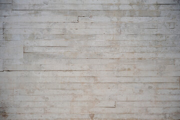 Formwork raw concrete wall with wood impression