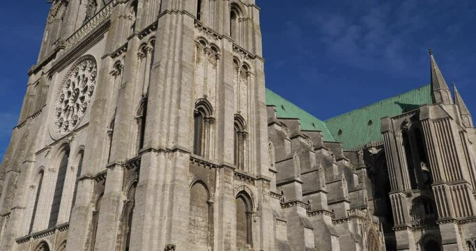 The Notre Dame cathedral, Chartres, Eure et Loir, France