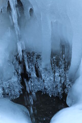 icicles on the water
