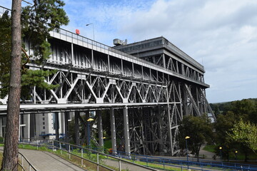 old Niederfinow ship lift; Germany; Brandenburg