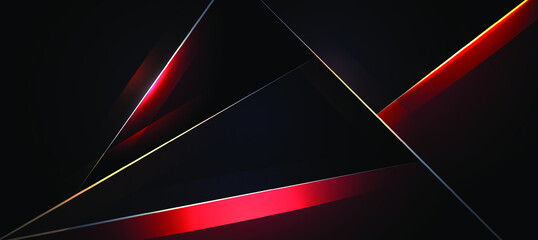 abstract red light hexagon, polygon elegant background	
