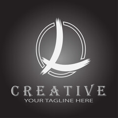 illustration logo and icon of alphabet with some various style design concept