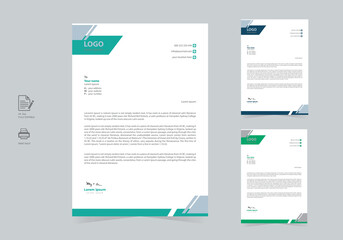Letterhead design template for your bran identity. Modern business corporate letterhead design template vector