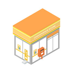 コンビニのアイソメイラスト