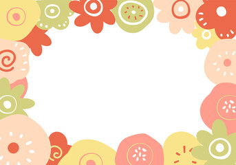 北欧風 花のフレーム