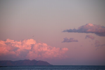 Sunset in Almería, Spain. As if it were a canvas.