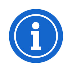 Information icon, isolated. Flat design. Vector illustration