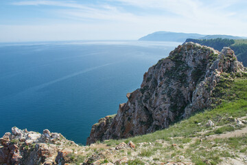 Fototapeta na wymiar View of Lake Baikal from Olkhon island