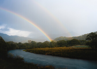 rainbow over the river and cnitch