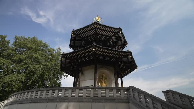 The London Peace Pagoda, Battersea Park, Battersea, London