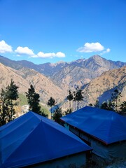 tent in the mountains