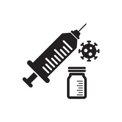 Vaccine icon ( vector illustration )