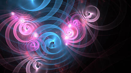 Beautiful abstract background for art projects, cards, business, posters. 3D illustration, computer-generated fractal