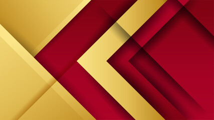 Luxury red gold background. Elegant business presentation banner. Vector illustration.