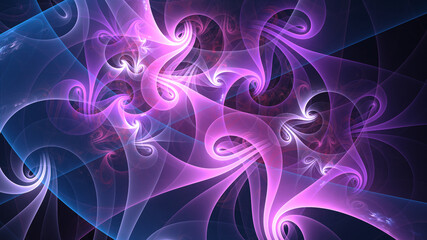 Beautiful abstract background for art projects, cards, business, posters. 3D illustration, computer-generated fractal