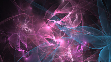 Beautiful abstract background for art projects, cards, business, posters. 3D illustration, computer-generated fractal