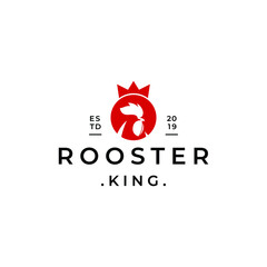 roosters head illustration logo designs modern