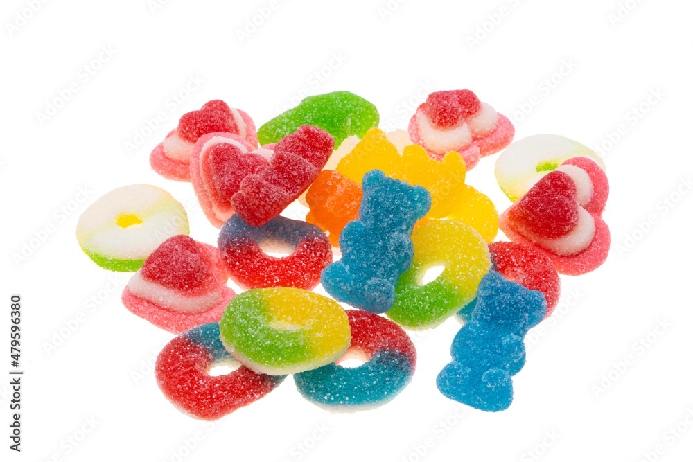 Poster jelly candy isolated