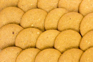 ginger cookie, close-up, food background
