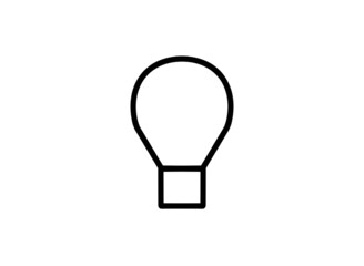 light bulb isolated on white