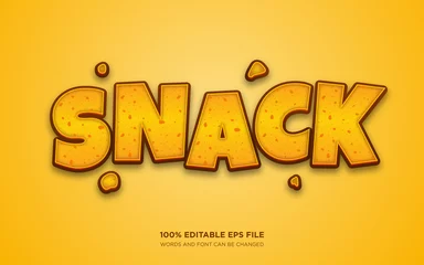 Poster Snack editable text style effect © Fauzan