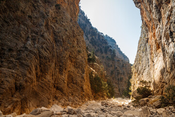 sunrise in the mountains on the island of crete greece