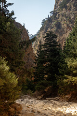 sunrise in the mountains on the island of crete greece