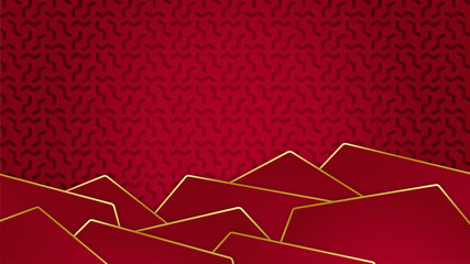 Abstract red and gold luxury background