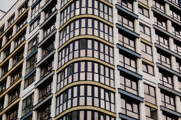 high-rise apartment buildings in city