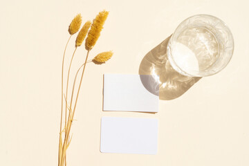 Champagne and grass styled stock scene