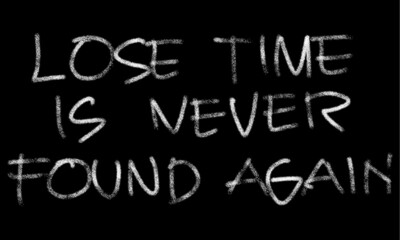 Obraz premium motivational words written by hand with basic colors black and white