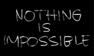 Obraz premium motivational words written by hand with basic colors black and white